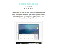 Tablet Screenshot of chrishalaska.com